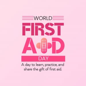 World First Aid Day flyer