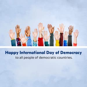 International Day of Democracy poster