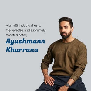 Ayushmann Khurrana Birthday banner
