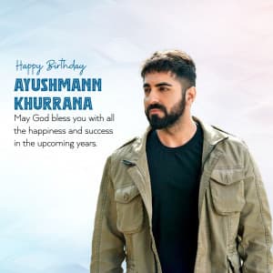 Ayushmann Khurrana Birthday poster