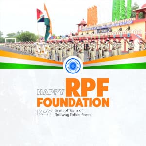Railway Police Force (RPF) Raising Day flyer