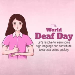 World Deaf Day flyer