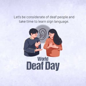 World Deaf Day banner