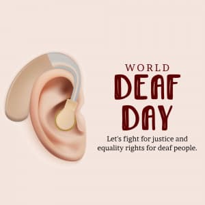 World Deaf Day poster