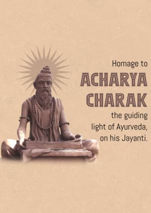 Acharya Charak Jayanti graphic