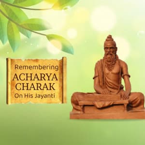 Acharya Charak Jayanti creative image