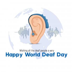 World Deaf Day event poster
