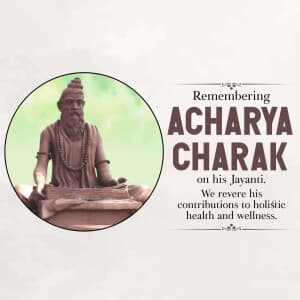 Acharya Charak Jayanti Instagram Post