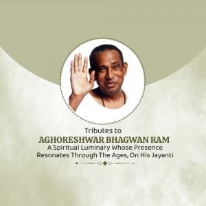 Aghoreshwar Bhagwan Ram Jayanti (Kashi) marketing poster