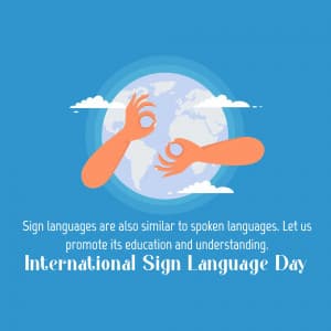 International Day of Sign Languages banner