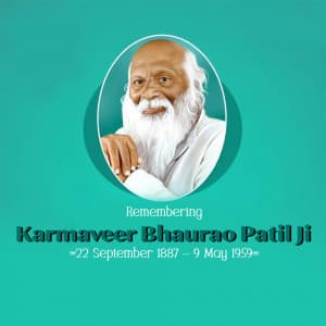 Karmaveer Bhaurao Patil Ji Jayanti graphic