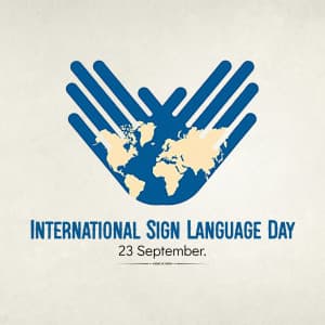 International Day of Sign Languages post