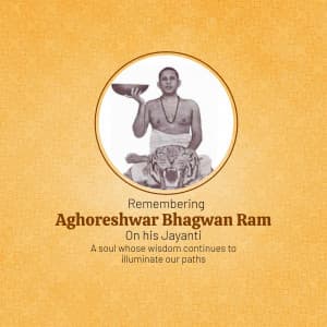 Aghoreshwar Bhagwan Ram Jayanti (Kashi) flyer