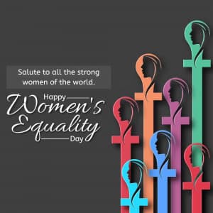 Women Equality Day marketing poster