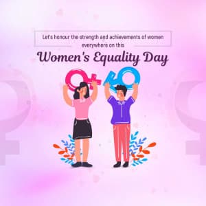Women Equality Day Facebook Poster