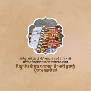 Pitru Paksha marketing poster