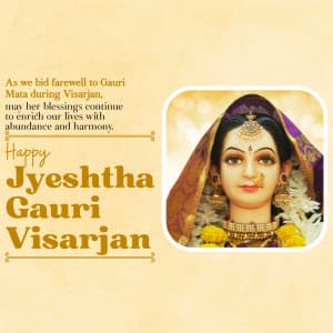 Jyeshtha Gauri Visarjan post