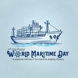 World Maritime Day event poster