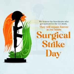 Surgical strike day event poster