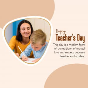 Teachers' Day event poster