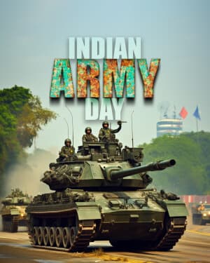 Exclusive Collection of Indian Army Day event poster