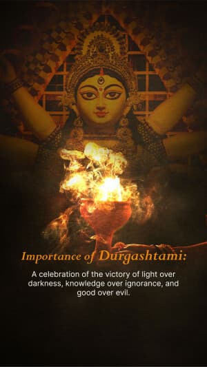 Importance of Durga Ashtami facebook banner