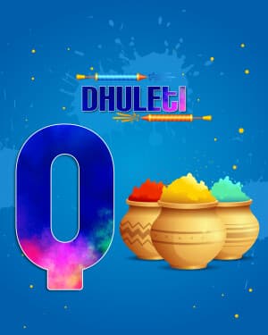 Premium Alphabet - Dhuleti festival image