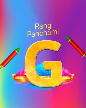 Special Alphabet - Rang Panchami ad post