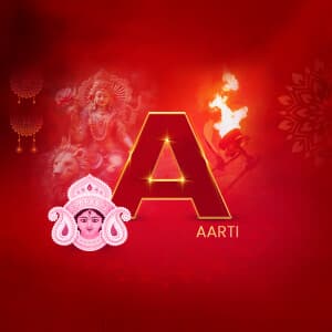 Navratri Exclusive Alphabet post