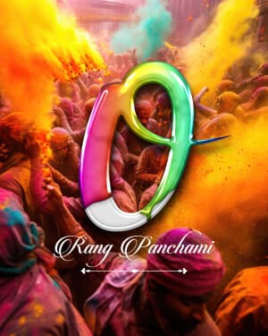 Exclusive Alphabet - Rang Panchami creative image