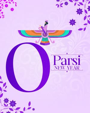 Basic Alphabet - Parsi New year whatsapp status poster