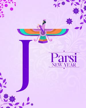 Basic Alphabet - Parsi New year illustration