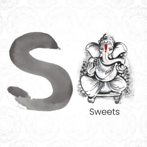 Ganesha Alphabets Social Media post