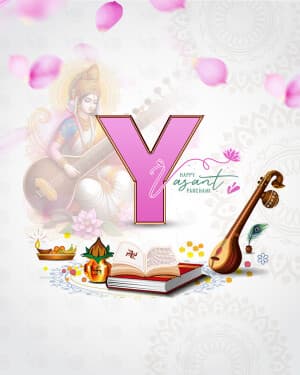 Vasant Panchami - Special Alphabet event poster