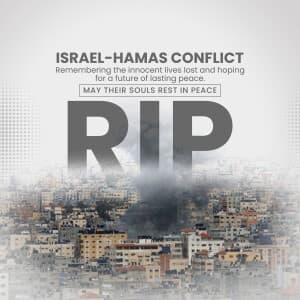 Israel-Hamas Conflict Facebook Poster