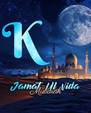 Special Alphabet - Jamat Ul Vida marketing flyer