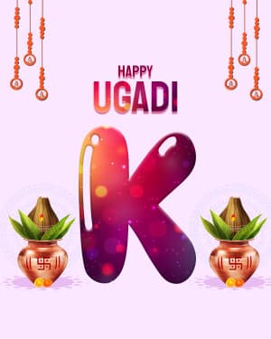 Premium Alphabet - Ugadi marketing flyer