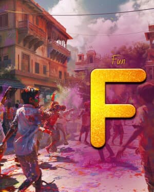 Exclusive Alphabet - Holi image