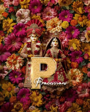 Exclusive Alphabet - Gangaur creative image