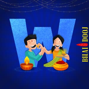 Bhai Dooj Basic Theme poster Maker