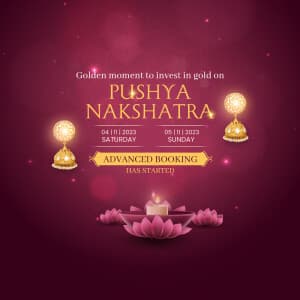 Pushya Nakshatra Muhurat banner