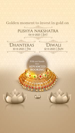 Jewellery Muhurat flyer