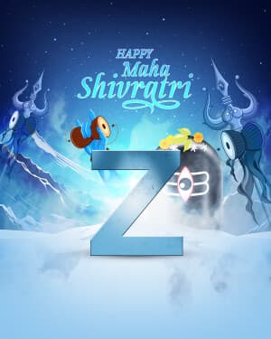 Basic Alphabet - Maha Shivaratri whatsapp status poster