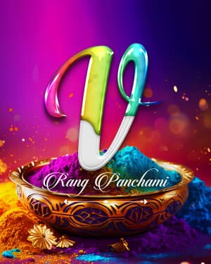 Exclusive Alphabet - Rang Panchami festival image