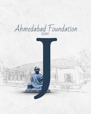 Special Alphabet - Ahmedabad Foundation Day event advertisement