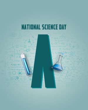 Basic Alphabet - National Science Day event poster