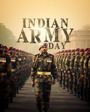 Exclusive Collection of Indian Army Day flyer