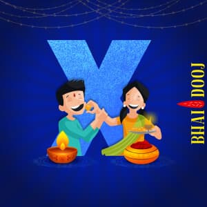 Bhai Dooj Alphabet Instagram Post