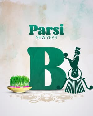 Special Alphabet - Parsi New year event poster
