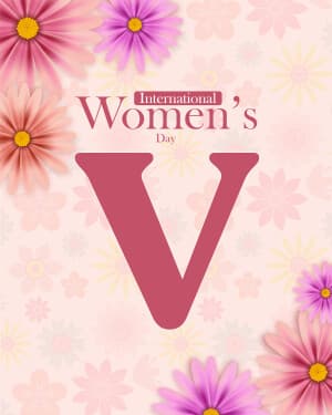 Premium Alphabet - International Women's Day graphic